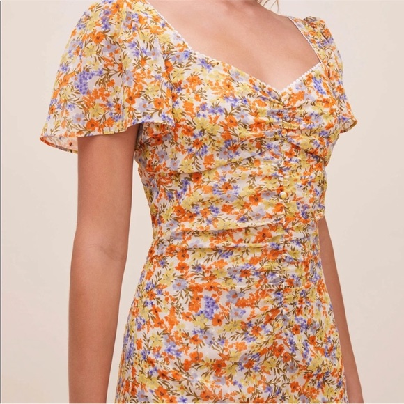 ASTR the label so smitten mini dress in tangerine - Picture 3 of 8